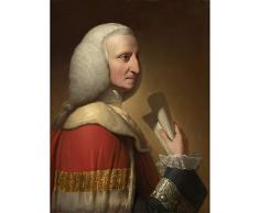 Benjamin West George First Lord Lyttelton 1772 Painting Art Print Canvas Premium Wall Decor Poster Mural Oeste primero Pintura pared Pï¿½ster