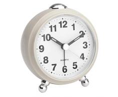 TFA Dostmann Despertador analÃ³gico, diseÃ±o Retro, Reloj silencioso, Beige, (L) 83 x (B) 53 x (H) 92 mm