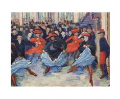 Gerhardi Dance Viii Can-Can Dancers Bullier Painting Unframed Wall Art Print Poster Home Decor Premium Danza Bailarï¿½n Pintura pared Pï¿½ster Casa