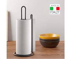 Metaltex Lava Portarrollos Cocina, Negro, 32x15x15