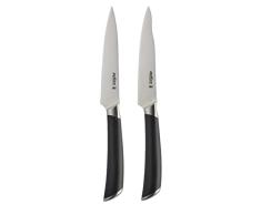 Zyliss E920277 Comfort Pro Juego de Cuchillos de 2 Piezas, 11cm, Acero Inoxidable AlemÃ¡n, Mango Negro, Set de Cuchillos de Cocina Profesional, Apto Para Lavavajillas, 25 AÃ±os de GarantÃ­a