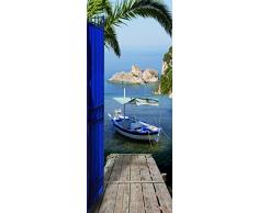 Plage Vinilo de decoraciÃ³n para puertas -Vistas sobre el mar, 204 x 83 cm