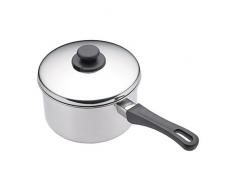 Kitchen Craft - Cazo con tapa profundo (acero inoxidable, 16Â cm)