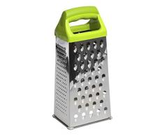Excelsa Tutto Gratta - Rallador de Color Verde de 4Â Caras, de Acero Inoxidable, 10Â x 8Â x 23,5Â cm