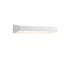 Paulmann 70791 Luminaria LED, Aplique Bar, Cuadrada, Incl. 1x10,5 W, Techo, Blanco, Sala de Estar, Aluminio, lÃ¡mpara para Pasillo 2700 K, 10.5 W