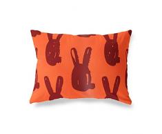 BonaMaison Fundas para CojÃ­nes, Naranja-Burdeos Funda de Almohada para SofÃ¡ Coche Silla Oficina Cama Decorativa Moderna DecoraciÃ³n del Hogar, 35x50 Cm - DiseÃ±ado y Fabricado en TurquÃ­a