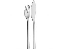 WMF Fish - Cubertería (2 Unidades, Acero Inoxidable Pulido), diseño de cocodrilo