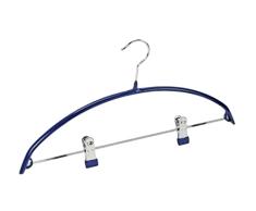 WENKO Percha universal Compact - perchas para la ropa, clips, gancho giratorio, revestimiento antideslizante, Metal cromado, 42 x 24 x 2.5 cm, Cromo brillante