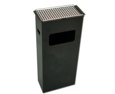 Cenicero papelera de chapa Charol a polvo epoxi. Cesta superior recogedor de cenizas extraÃble, con rejilla de acero inoxidable. Parte inferior riservata para la recogida de papel. ProDigital _ para habitaciones exteriores, locali Pubblici, UF