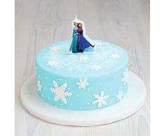Dekoback 32205 de la Vela de la Torta de Las Elsa & Anna