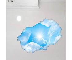 Ambiance Sticker Pegatinas Adhesivas Efecto 3D de Cielo y Sol â DecoraciÃ³n de Pared â DecoraciÃ³n de Pared con el Ojo â Dormitorio y salÃ³n â 60 x 90 cm