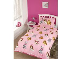 Rapport Doggies poliéster juego de funda nórdica infantil,., Rosa, solo