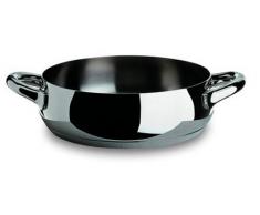 Alessi Mami SG102/28 - Cacerola baja de acero inoxidable (28 cm)