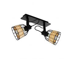 EGLO ANWICK 1 Lámpara de techo con focos, Negro