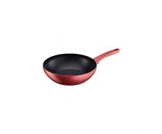 Tefal Character C6821902 Sartén para Wok de Aluminio, Color Rojo Sorpresa, 28 cm