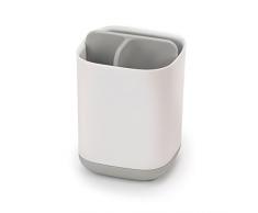 Joseph Joseph Easy Puertas Soporte para Cepillo de Dientes, plÃ¡stico, Blanco/Gris, 9Â x 9Â x 12.7Â cm
