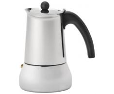 Monix Eterna - Cafetera Italiana con Capacidad 4 Tazas, Fabricada en Acero Inoxidable 18/10 y Apta para Todo Tipo de cocinas, incluida inducciÃ³n