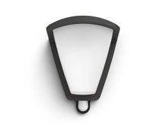 Philips Lighting myGarden Aplique, E27, IP44, iluminaciÃ³n exterior, resistente a la humedad y la intemperie, 42 W, Antracita, Blanco, sin bombilla