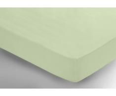 Belledorm - Sábana Bajera para Cama de Matrimonio (percal), Color Verde