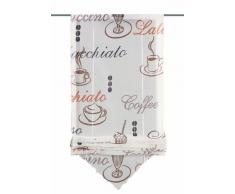 Home fashion 57132-802 Cafe - Estor con enganches (140 x 60 cm), color crema