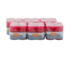 Pilastro - Juego de 4 velas (5 x 8 cm, 6 unidades), color rosa