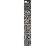 Plage 260579 Decoración Adhesiva, Vinilo, Gris, 15x15 cm, 6 Unidades