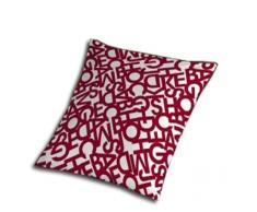 SABANALIA - Cuadrante para Colcha Letras, 50 x 50, Rojo