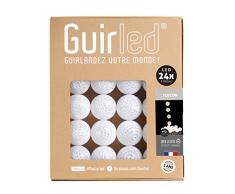 Guirnalda luminosa Bolas de algodón LED USB - Cargador USB dual 2A incluido - 3 intensidades - 24 bolas - Flocon