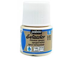 Pébéo 295098 Setacolor Opaco tornasolado - Pintura para Tela (45 ml, Color 98), Color Marfil
