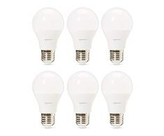 AmazonBasics Professional - Bombilla de tipo Edison LED, casquillo E27, equivalente a 40 W, blanco cálido - juego de 6