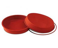 SFT120 Molde de Silicona Redondo Ã 200 h 40, Color Terracota