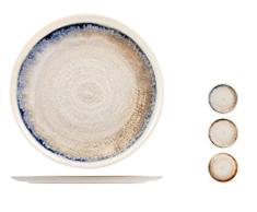 H&H Artisanal - Plato redondo de Stoneware, varios colores, 32 cm, calidad artesanal