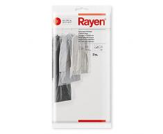 Rayen Saco guardarropa | Funda Armario | Protege Protectores de Ropa Antipolvo | Pack de 3 | Talla S | 65 x 100 cm 3 Bolsas para Guardar, Polietileno, 3