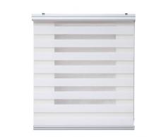 Estores Basic - Estor Noche y DÃ­a Top, Estor Enrollable Noche y dÃ­a para Ventanas y Puertas, Acabados de Calidad, Blanco, 80 x 250cm