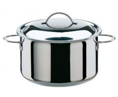 Spring 285540616 Cristal - Olla con tapa (16 cm), color plateado