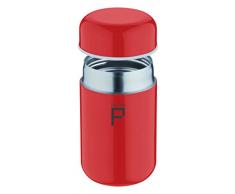 Pioneer FoodPod Termo 280 ml Acero Inoxidable Doble Pared Termo para Alimentos 6 Horas Caliente 24 Horas Hervidor Antifugas BPA Libre - Blanco, color rojo, tamaño 400 ml, 9 x 9 x 15.5centimeters