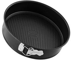 Zenker Molde Desmontable 1 Fondo 28cm. Pure, Acero con Revestimiento Antiadherente ILAG, Negro, 28