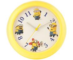 Minions Reloj de Pared, Amarillo, 25 x 25 x 2.2 cm
