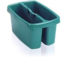 Leifheit Combi Box - Caja para Utensilios de Limpieza de plástico, 36.5x23.6x18.4 cm, Color Verde