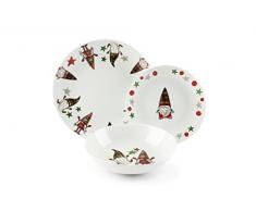 Excelsa Tartan Gnome - Servicio de platos de 18 piezas 65504
