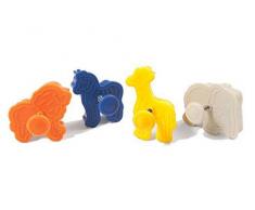 silikomart Set de 4 Cortapastas Tema Animales