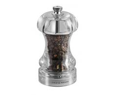 Cole & Mason H14501P Capstan Molinillo de Pimienta, Precision+/Molienda Ajustable, AcrÃ­lico, 115mm, Incluye 1 x Molino, Garanzia del Meccanismo a Vita