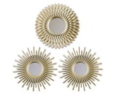 BONNYCO Espejos Pared Decorativos Pack 3 Espejos Decorativos Ideales para Decoracion Casa, HabitaciÃ³n y SalÃ³n | Espejos Redondos Pared Regalos Originales para Mujer | Decoracion Pared