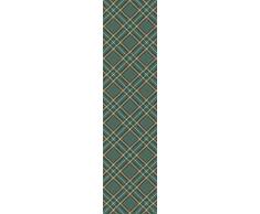 VILBER Wales, Camino Mesa Verde 02 (38,5x155x0,2 cm), PVC Poliester, Antideslizante, Lavable, Resistente al Calor, con Posibilidad de manteles Individuales y alfombras a Juego