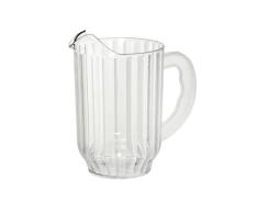 ILSA Jarra de cerveza, policarbonato transparente, irrompible, capacidad 1,8 litros