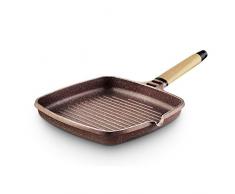 Castey - Grill InducciÃ³n Terracota Mango Cedro 27X27 cm