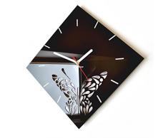 FLEXISTYLE Reloj de Pared Moderno Primavera, Circular 30cm, Vidrio acrÃ­lico, Sala de Estar, Pasillo, Hecho en la UE