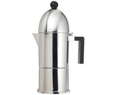 Alessi A9095/6 B La Cupola - Cafetera italiana (6 tazas, con mango negro)