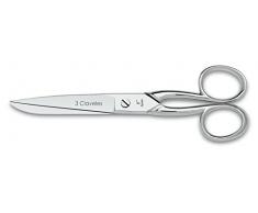 3 Claveles 117 - Tijera de costuras varios usos 15 cm para zurdos