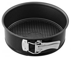 Zenker Molde Desmontable 1 Fondo Ã¸20 Acero con Revestimiento Antiadherente, Negro, 20 x 20 x 6,5 cm